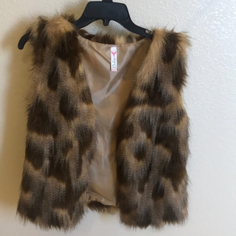 Faux fur vest